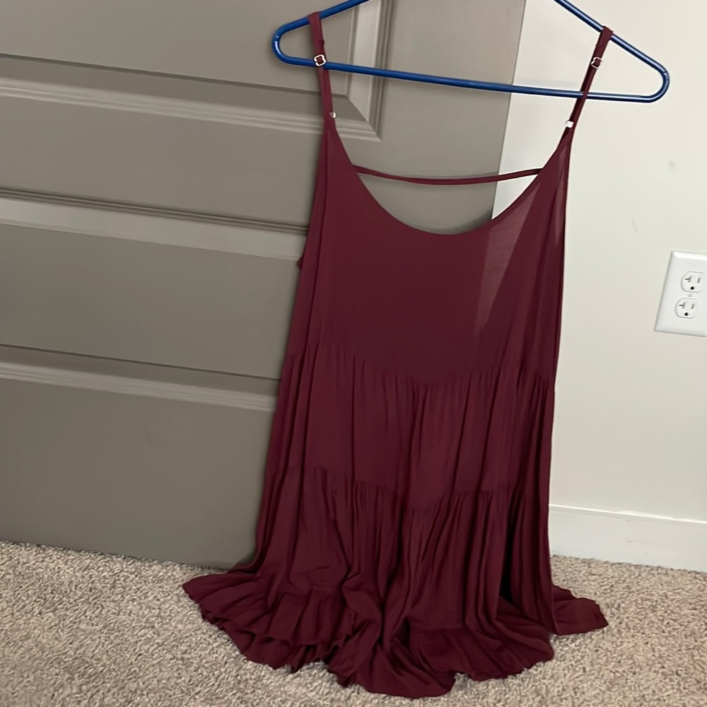 Brandy Melville maroon beach cover up (OS)